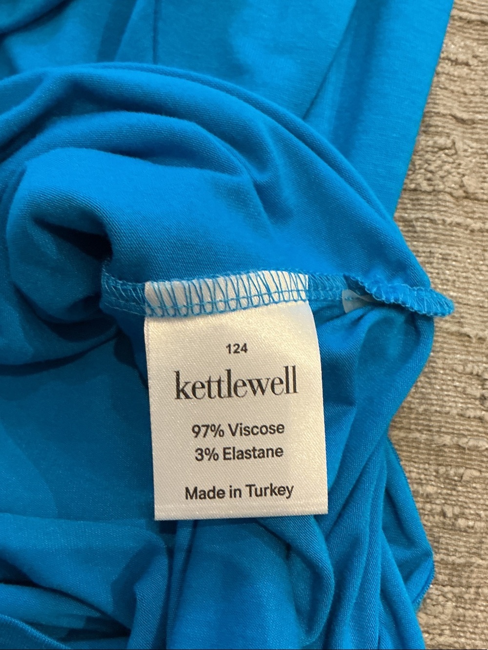 NWOT Kettlewell Betty Cowl Neck Camisole in Bright Blue - Picture 3 of 3